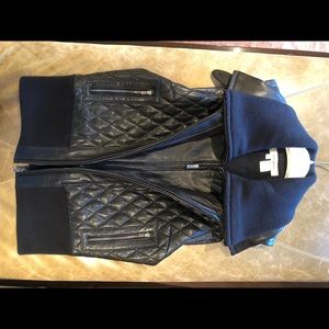 Quilted leather vest
